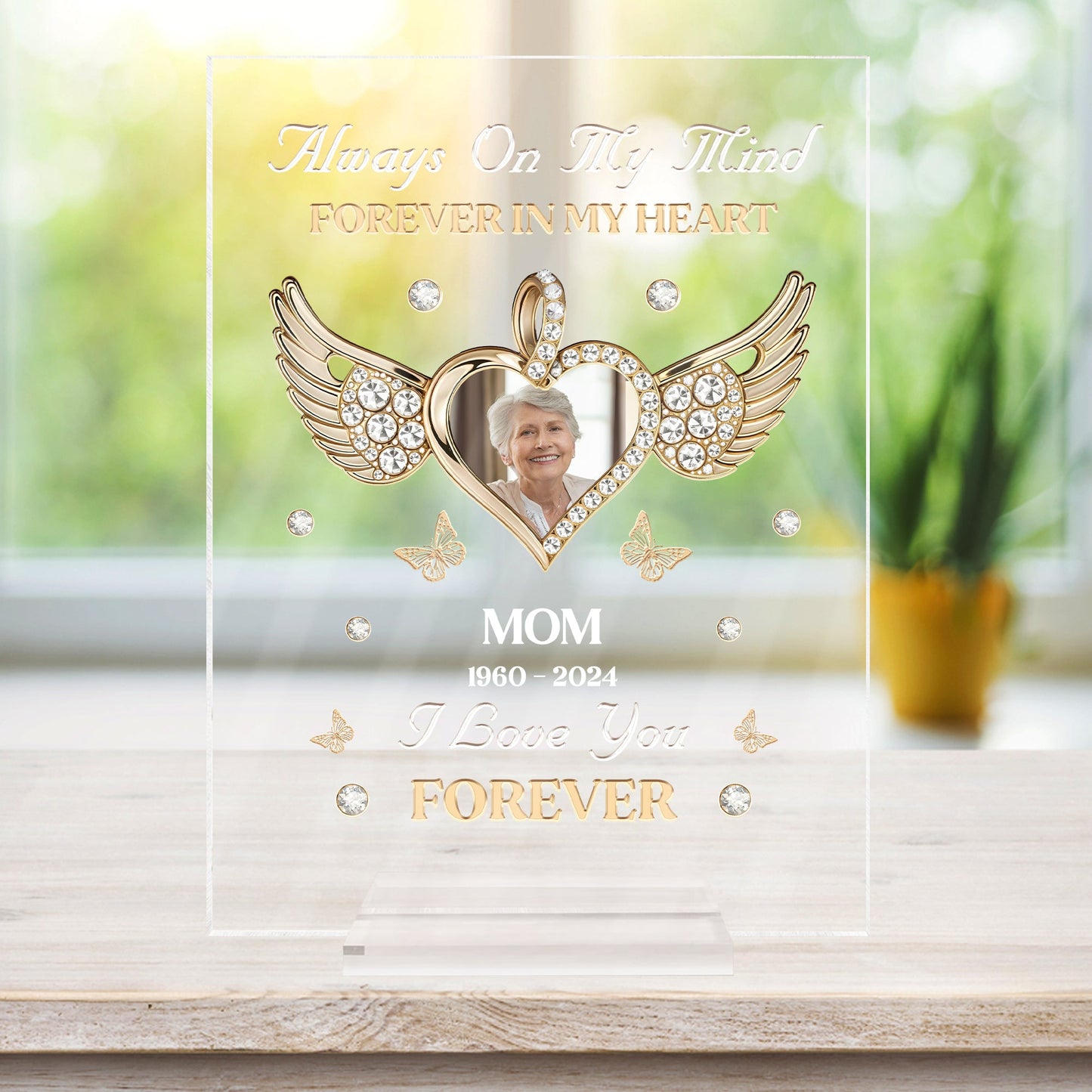 Family - My Love For You Never Stops - Personalized Acrylic Plaque