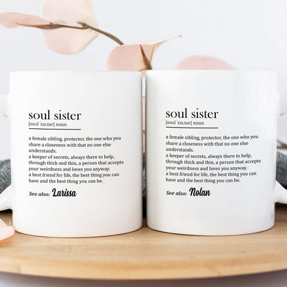 Soul Sister Definition - Personalized Mug