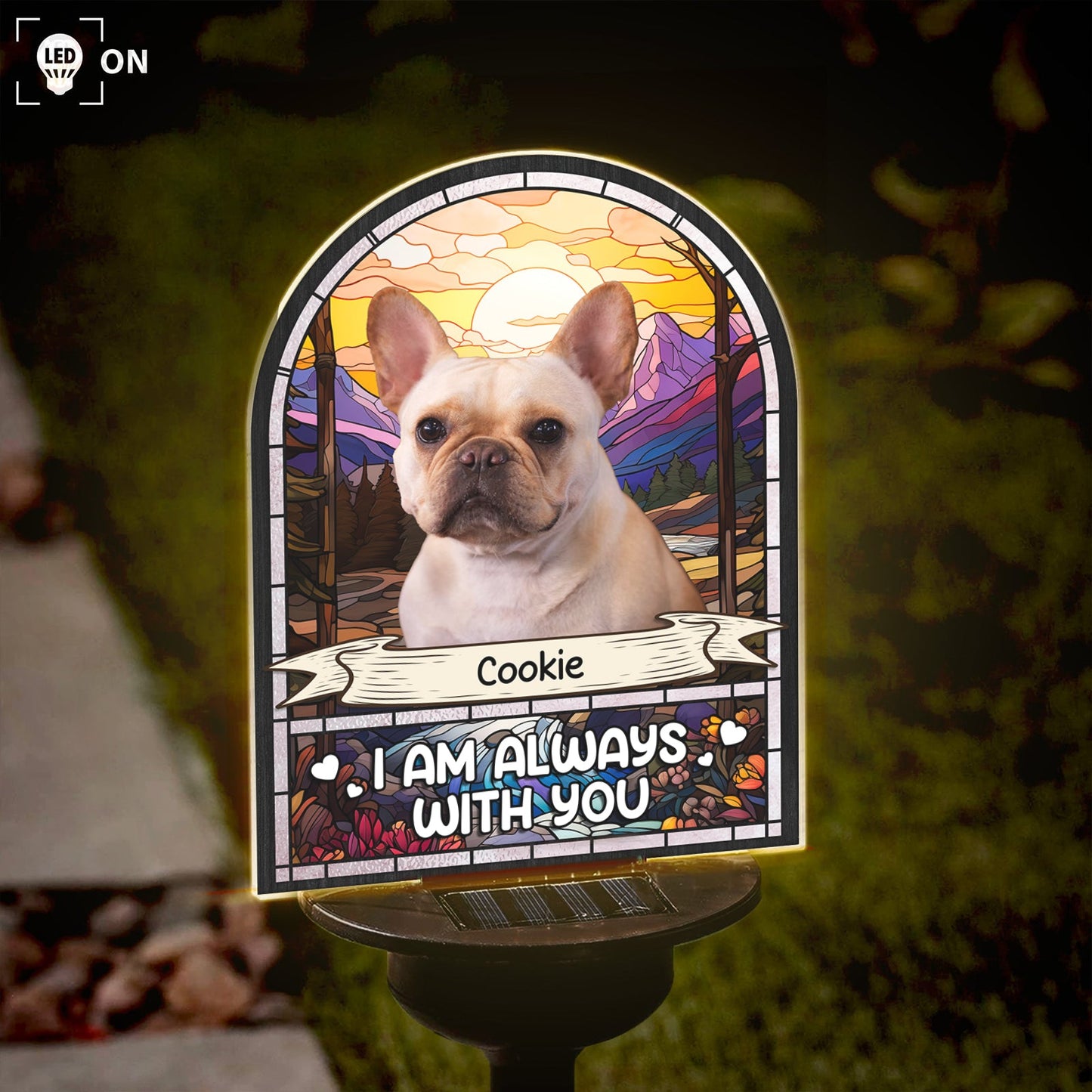 Pet Lovers - I'm Always With You - Personalized Solar Light