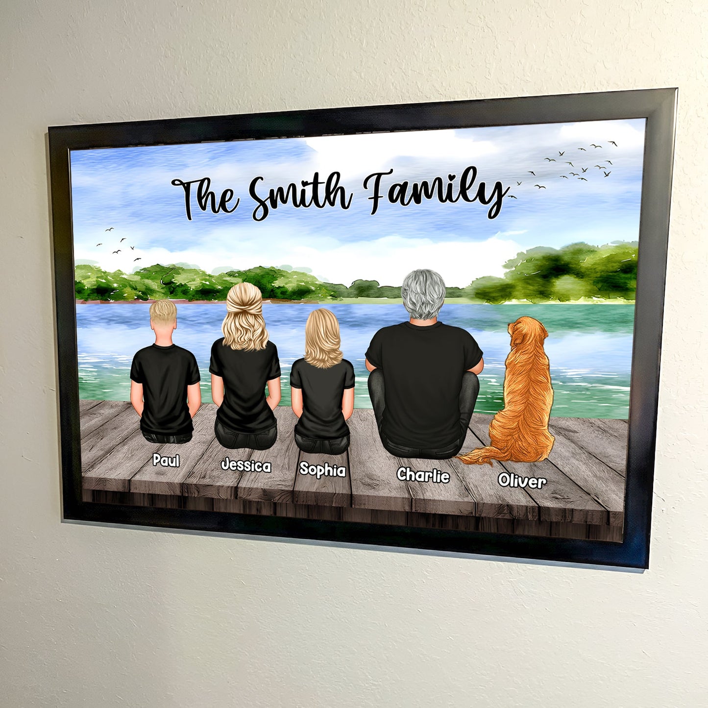 Family - Lake View Family - Personalized Poster