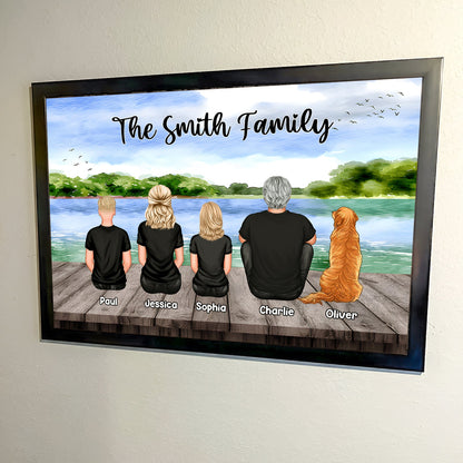 Family - Lake View Family - Personalized Poster