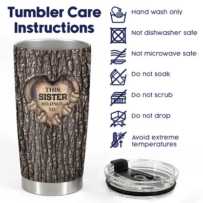 Father - Dad's Heart - Personalized Tumbler