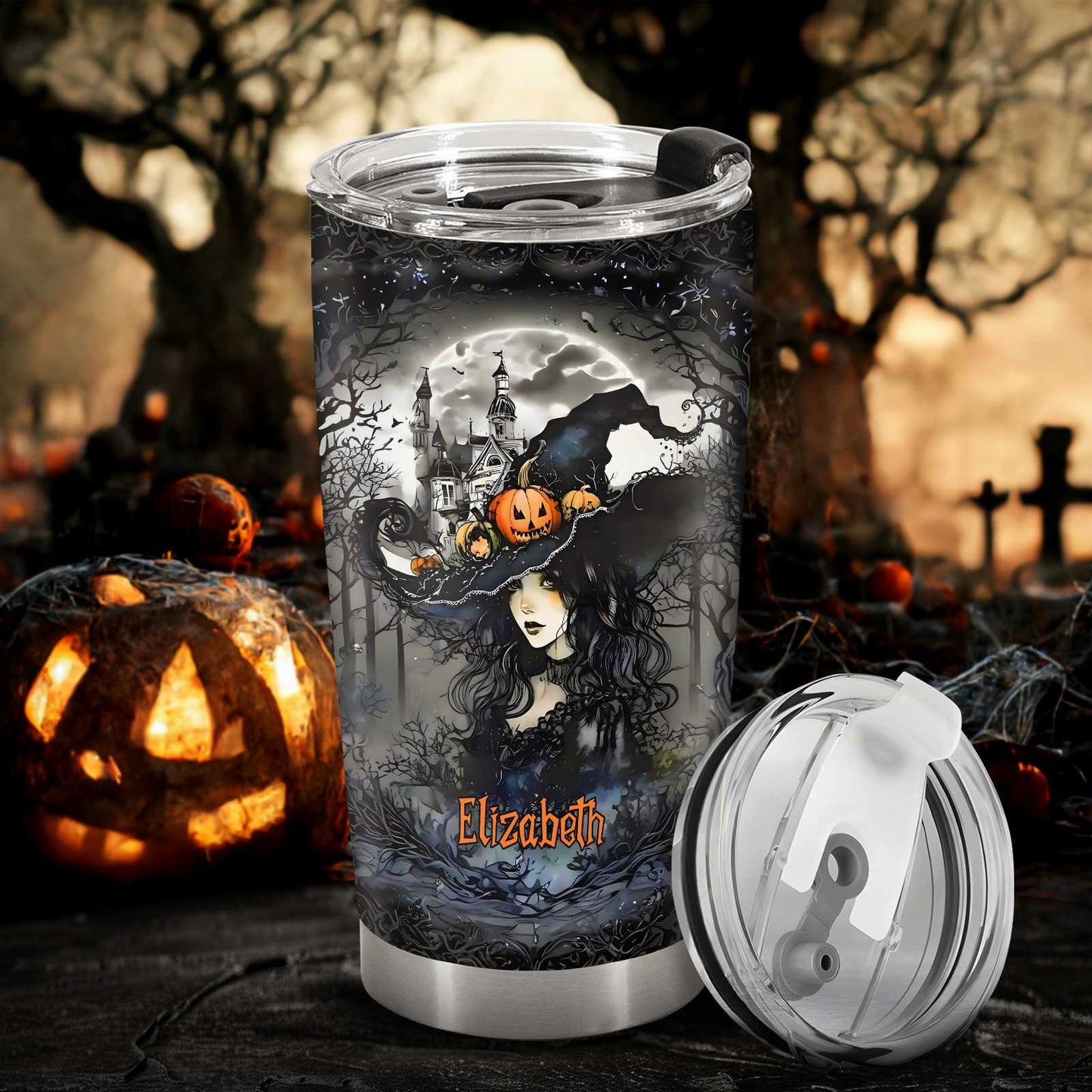 Beautiful Witch - Personalized Witch Tumbler Ver 3