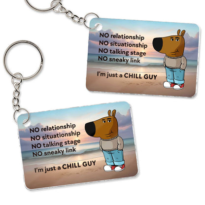 Chill guy - Personalized Acrylic Keychain
