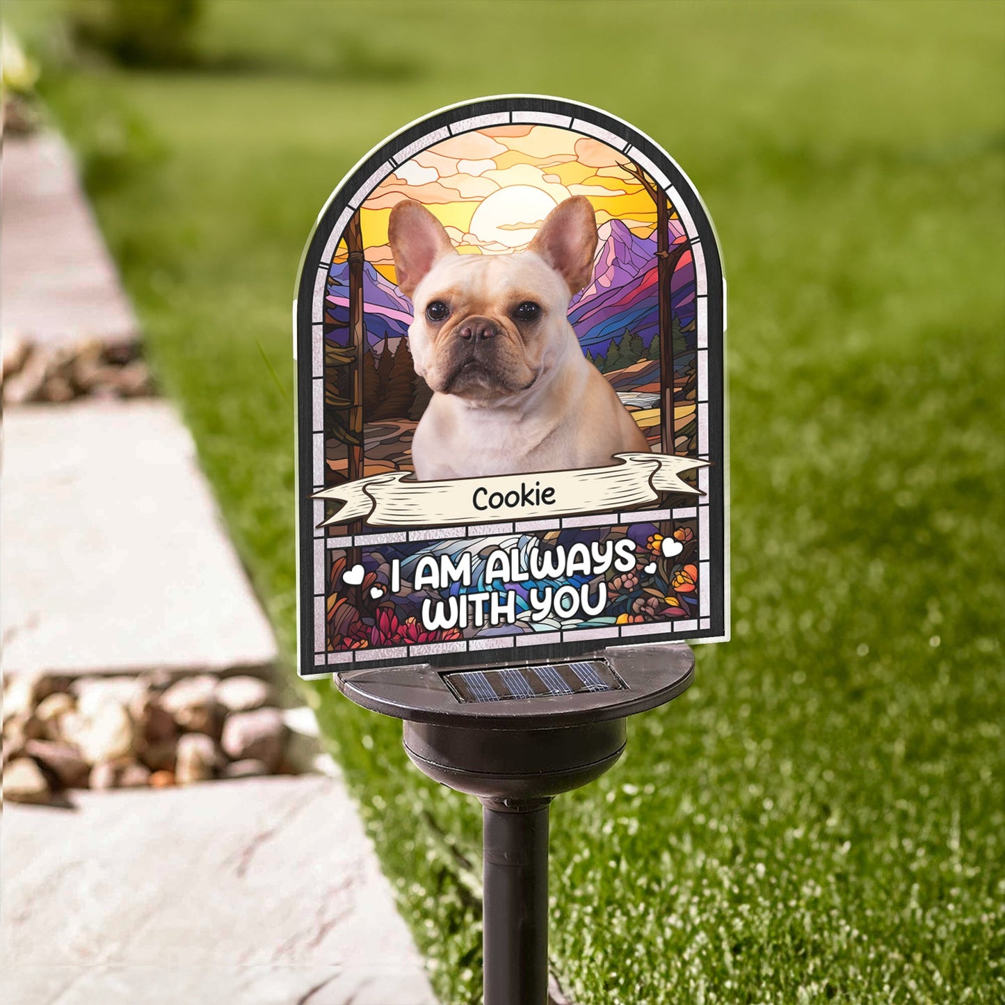 Pet Lovers - I'm Always With You - Personalized Solar Light