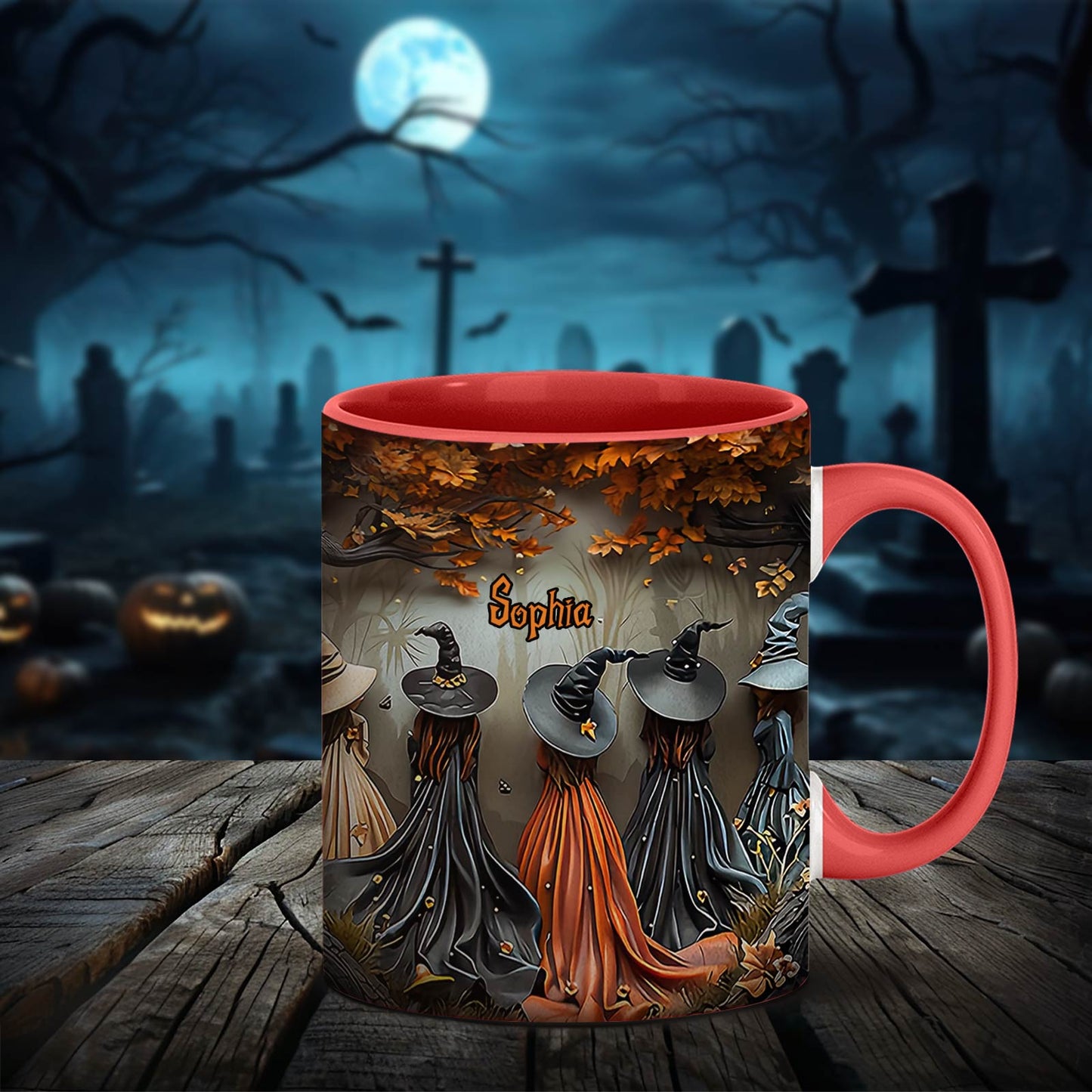 Beautiful Witches - Personalized Accent Mug