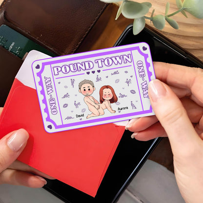 Couple - Pound Town - Personalized Wallet Card