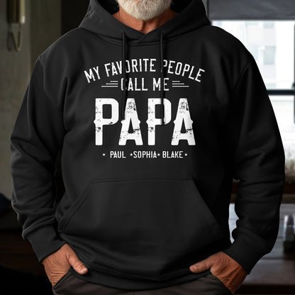 Family - My Beloved People Call Me Papa - Personalized Shirt