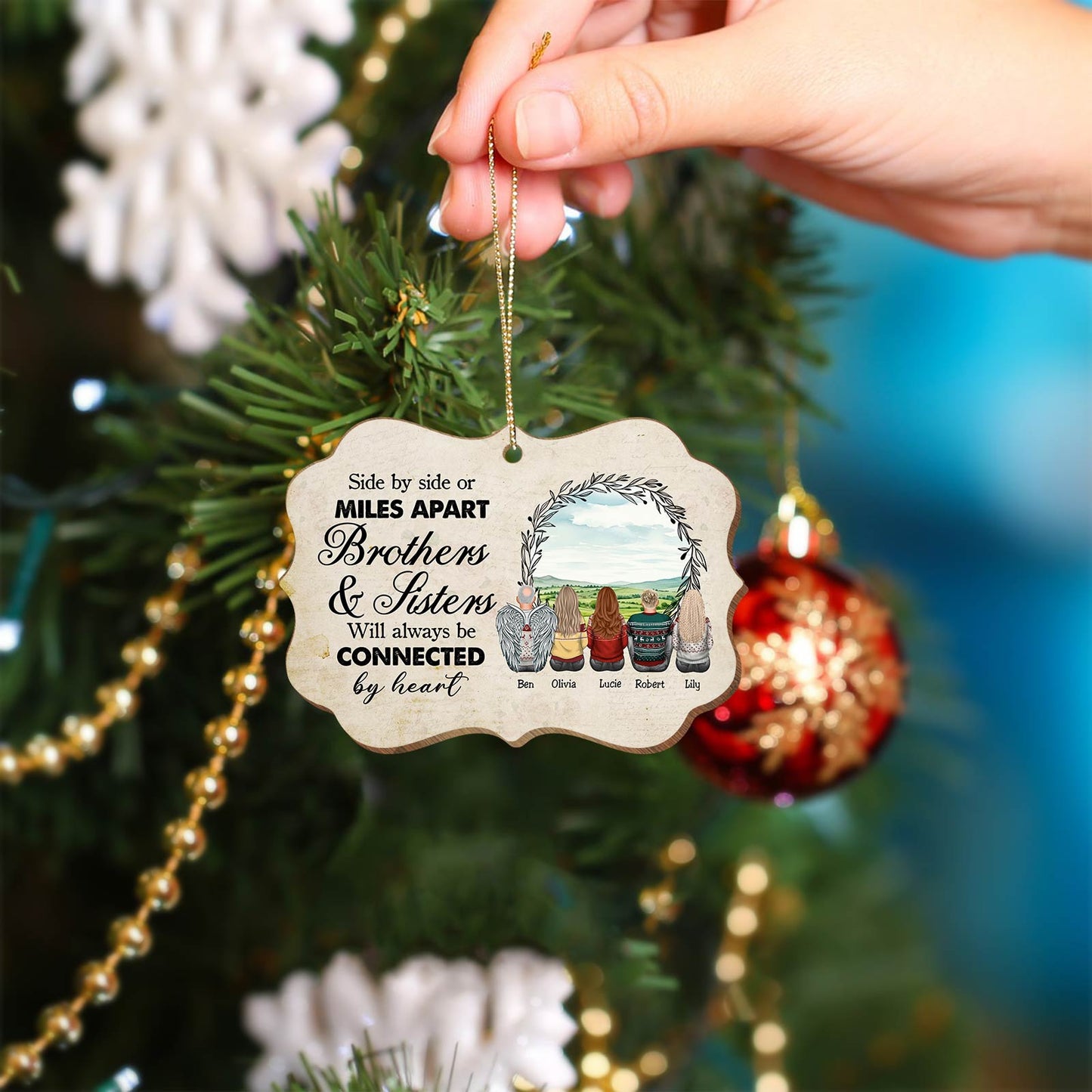 Family - The Greatest Gift Our Parents Gave Us Was Each Other - Personalized Ornament