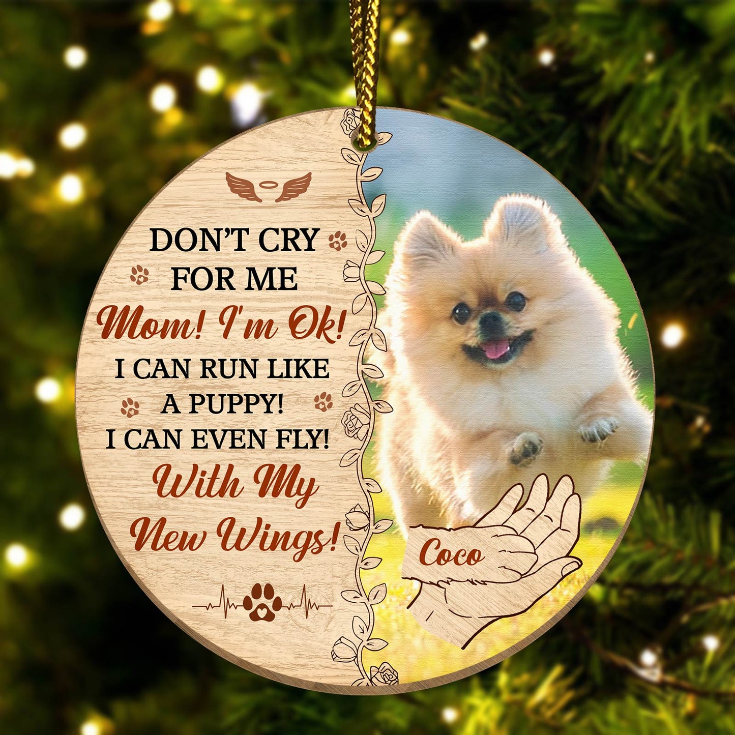 Pet Lovers - Don't Cry For Me Memoria - Personalized Acrylic Ornament