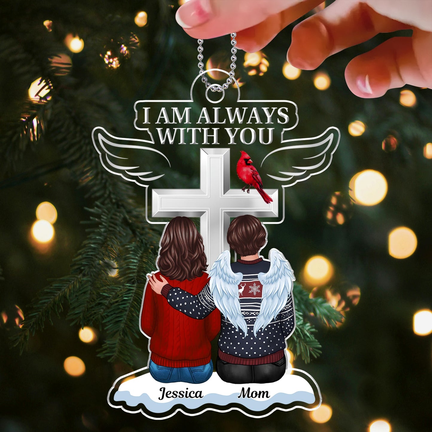 Couple - Always With You - Personalized Acrylic Ornament