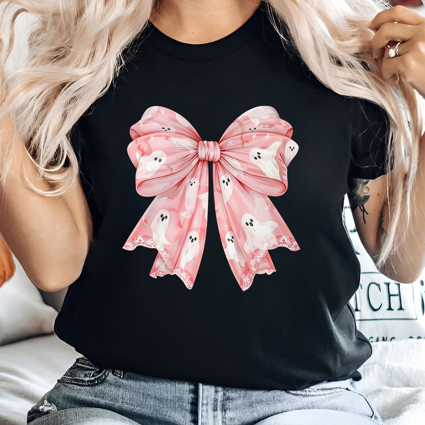 Halloween - Pink Halloween Coquette Bows - T-shirt & Hoodie