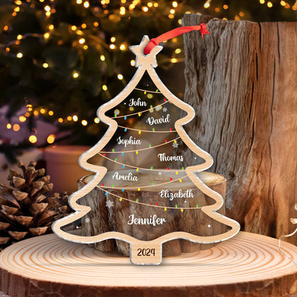 Christmas - Wish You A Wonderful Christmas - Personalized Acrylic Ornament