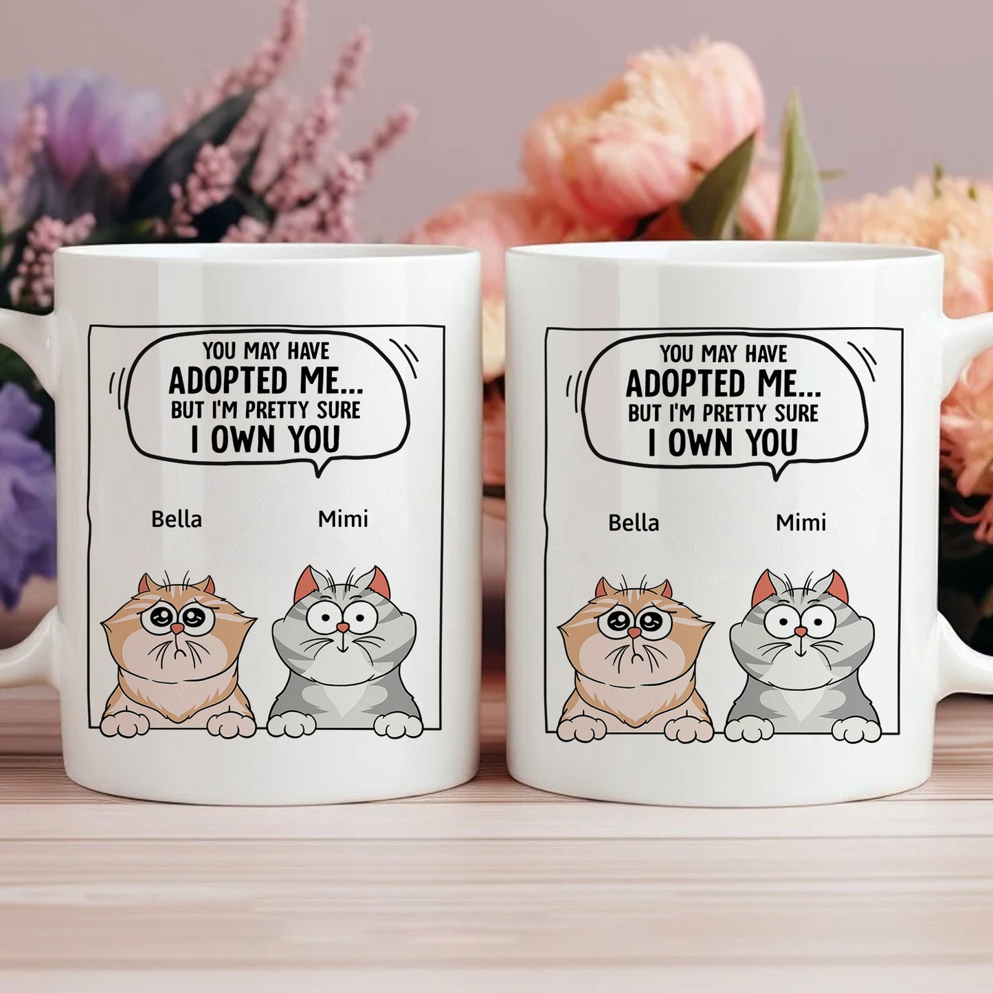 Pet Lovers - Dogs & Cats We Own You - Personalized Mug