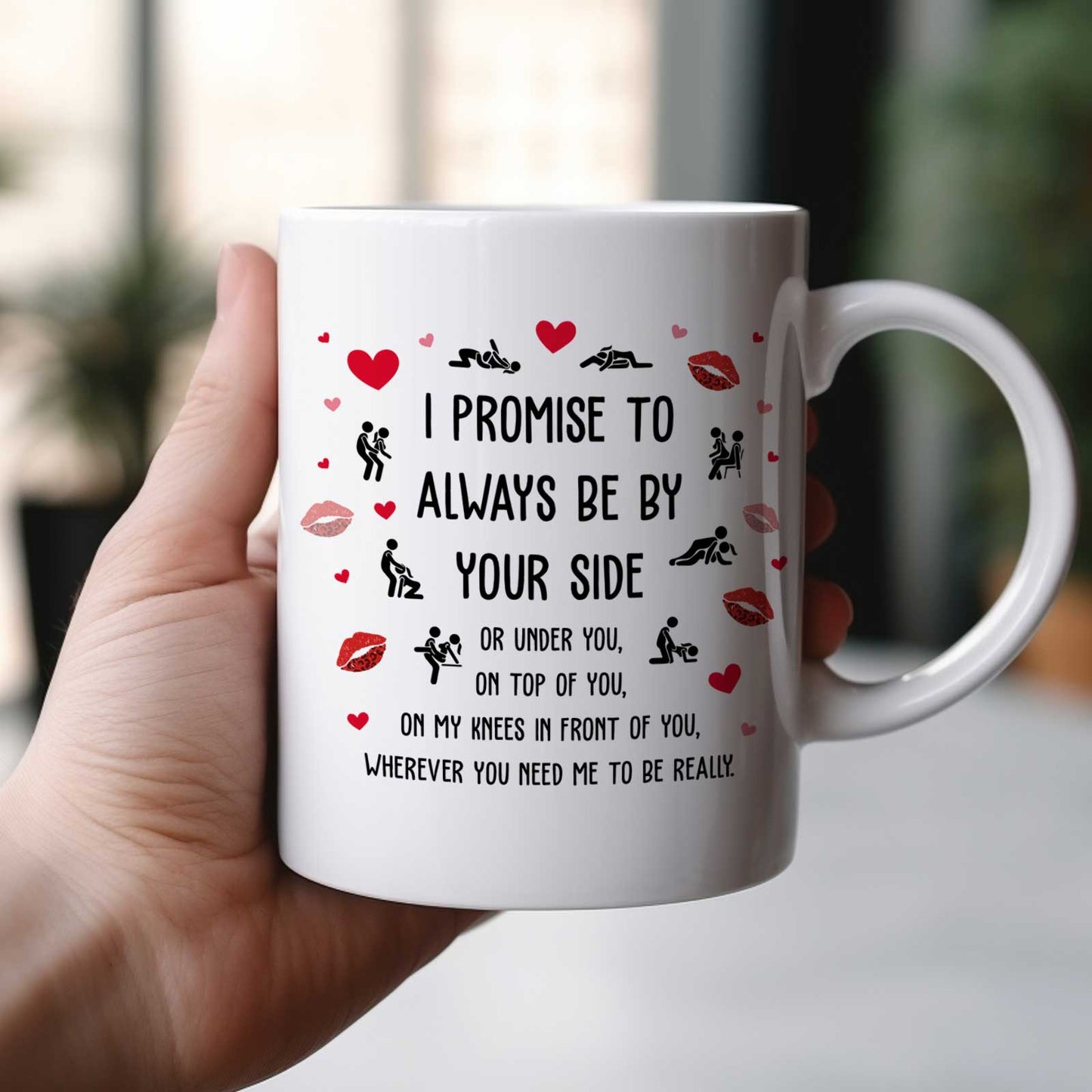 Gift For Couple - I Promise To Always Be By Your Side - Personalized Mug