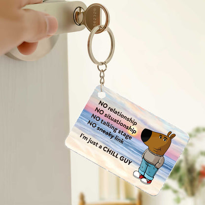 Chill guy - Personalized Acrylic Keychain