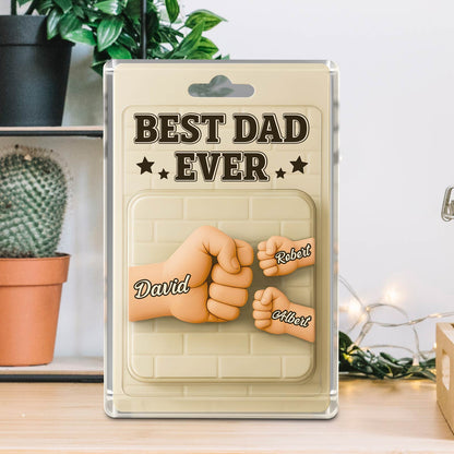 Family - Best Dad Ever - Plaque 3D Toy Packaging Acrylic