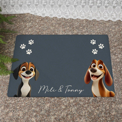 Pet Lover - Dog Placemat Custom Dog Bowl Mat - Personalized Pet Mat