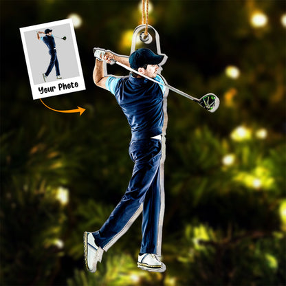 Golf Players - Christmas Ornament For Golf Lovers - Personalized Acrylic Ornament