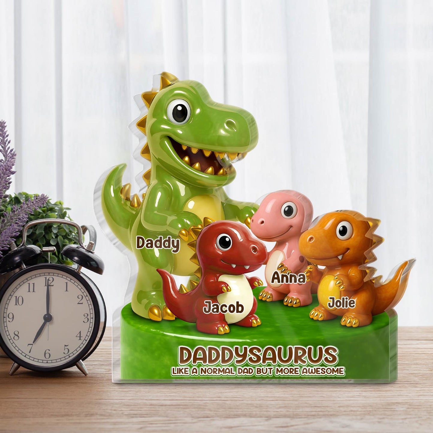Family - Papasaurus - Personalized Acrylic Plaque