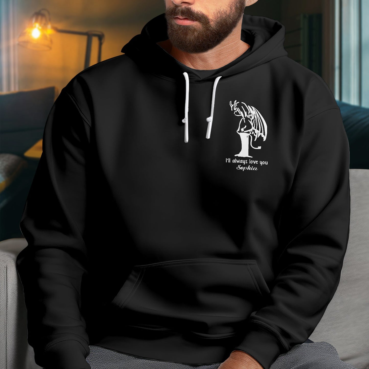 Couple - A Little Angel - Personalized T-shirt, Hoodie & Sweater