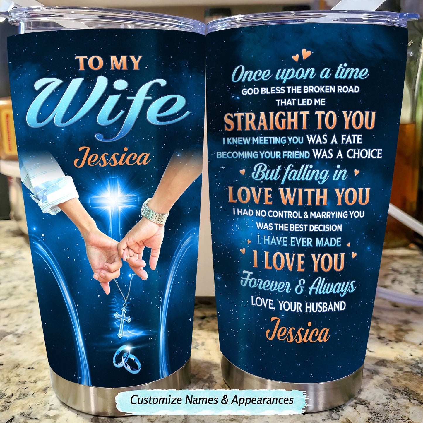 Couple - Once Upon A Time - Personalized Tumbler