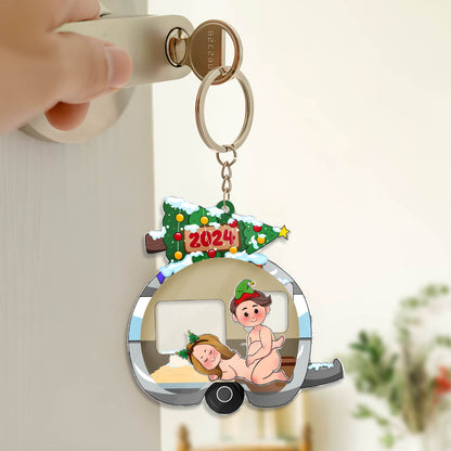 Couple - Love Journey Of Ours - Personalized Shaking Keychain - Ver 2