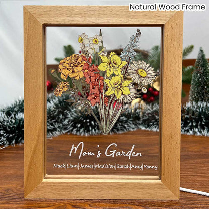 Family - Birth flower - Personalized LED Light