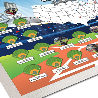 Sports - MLB Ballpark - Personalized Ballparks Photo Map