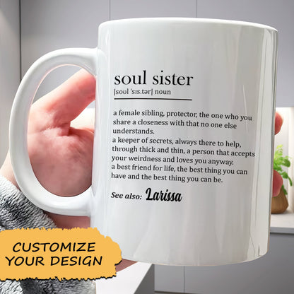 Soul Sister Definition - Personalized Mug