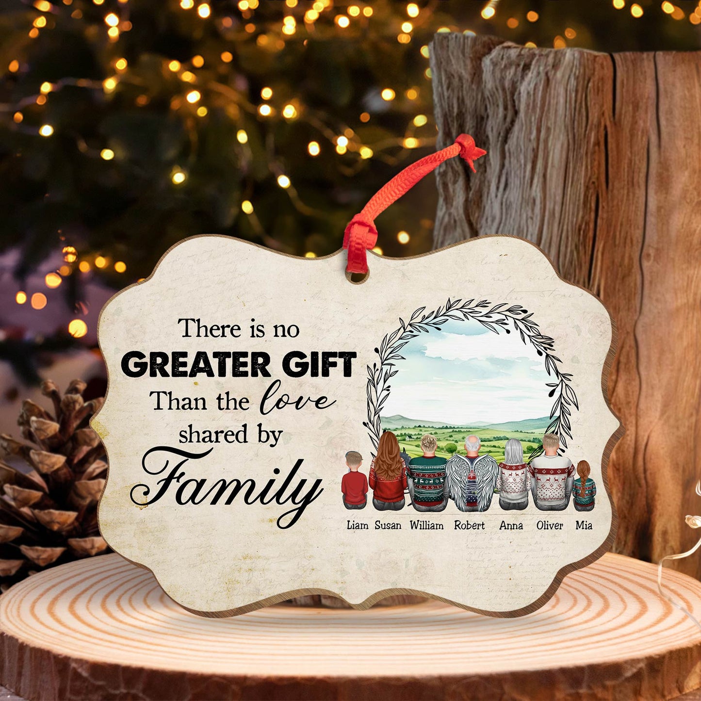 Family - The Greatest Gift Our Parents Gave Us Was Each Other - Personalized Ornament