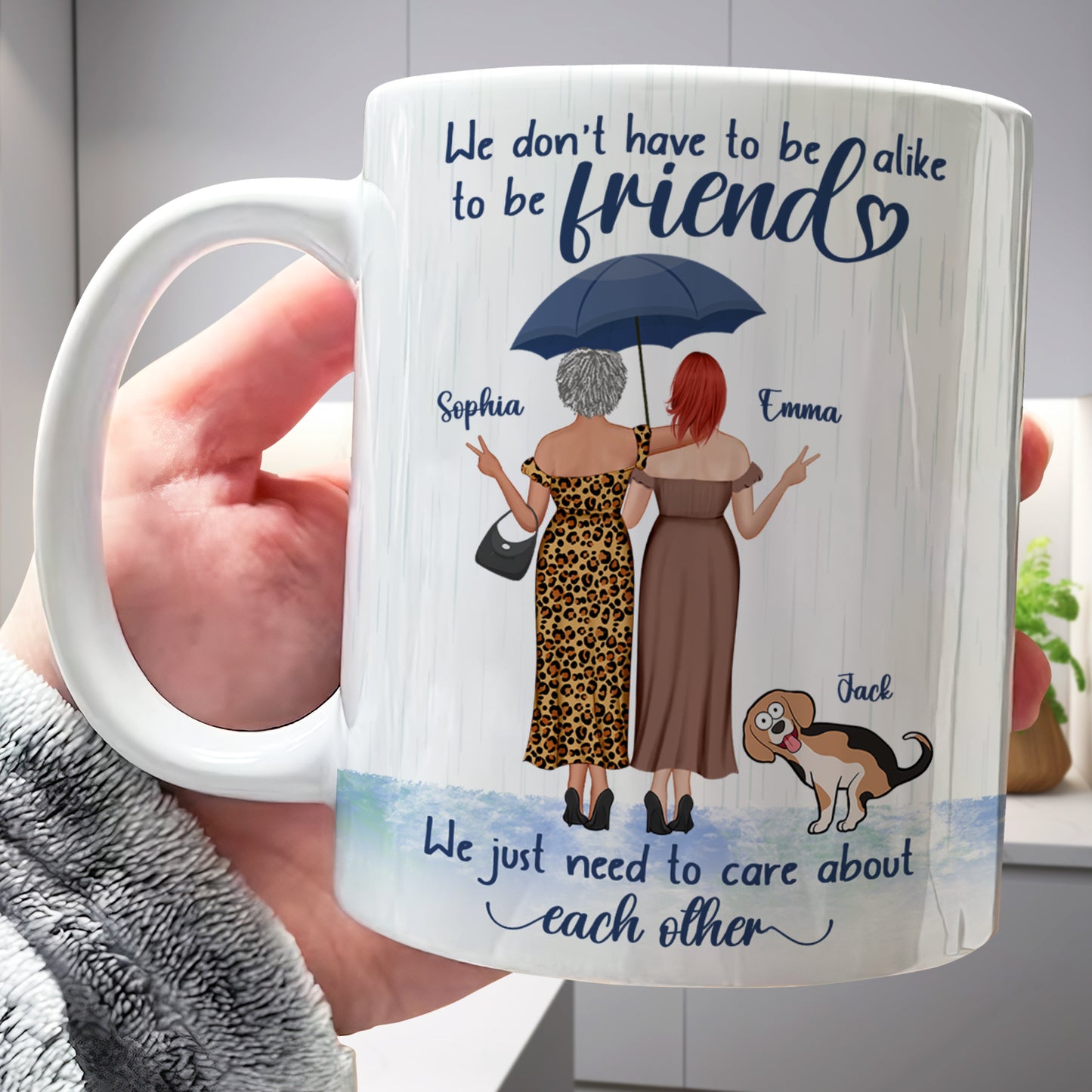 Besties - We Just Need To Care About Each Other - Personalized Mug