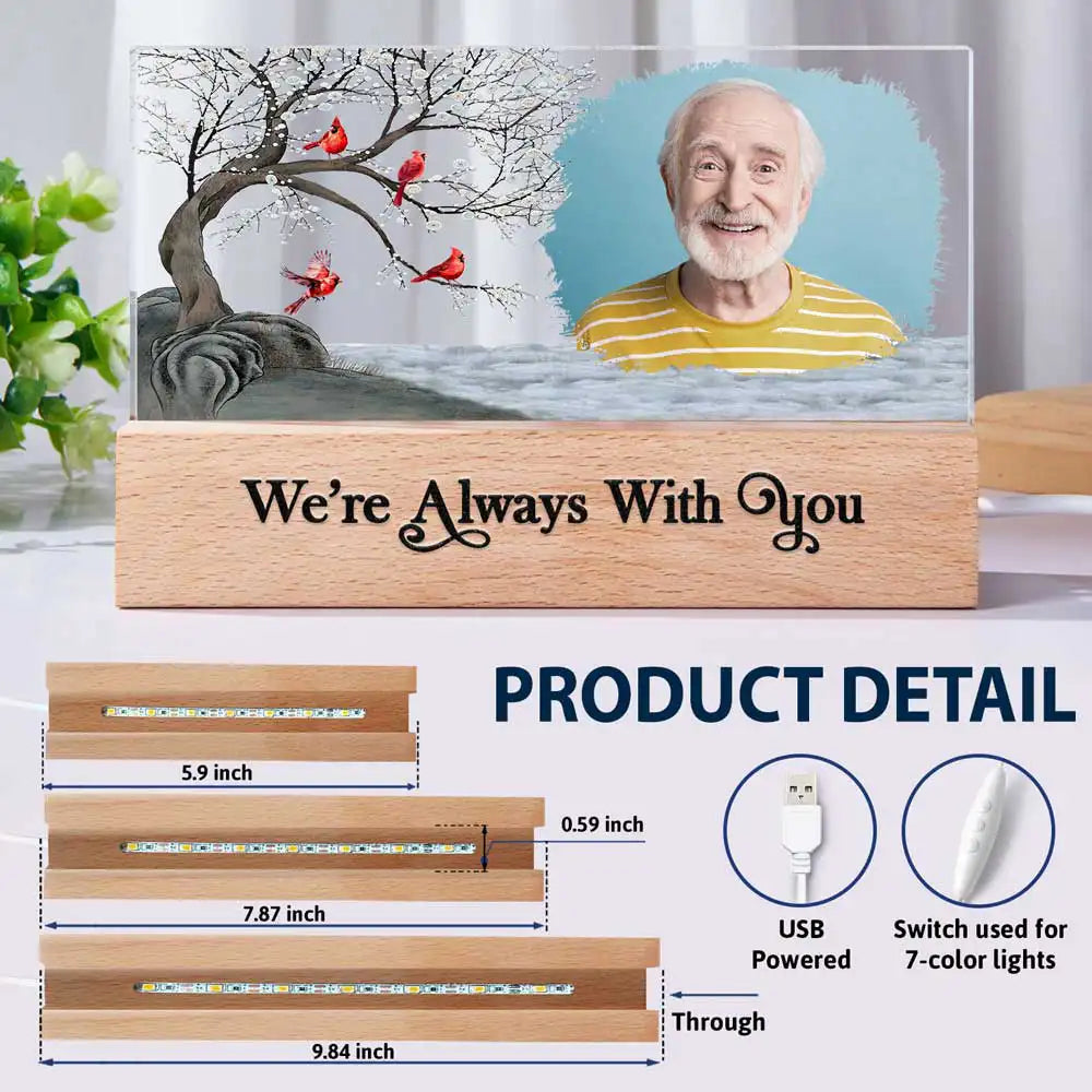 Family - I'm Always With You Family Memorial - Personalized LED Light