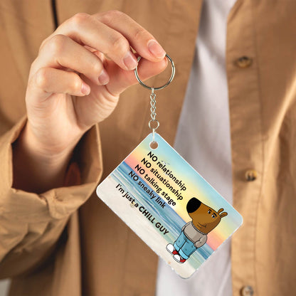 Chill guy - Personalized Acrylic Keychain