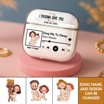 Couple - I F*cking Love You (Either Way Works) - Personalized Airpods Case