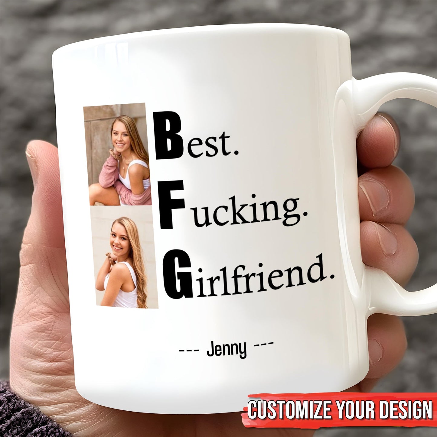 Couple - Best F*cking - Personalized Photo Mug