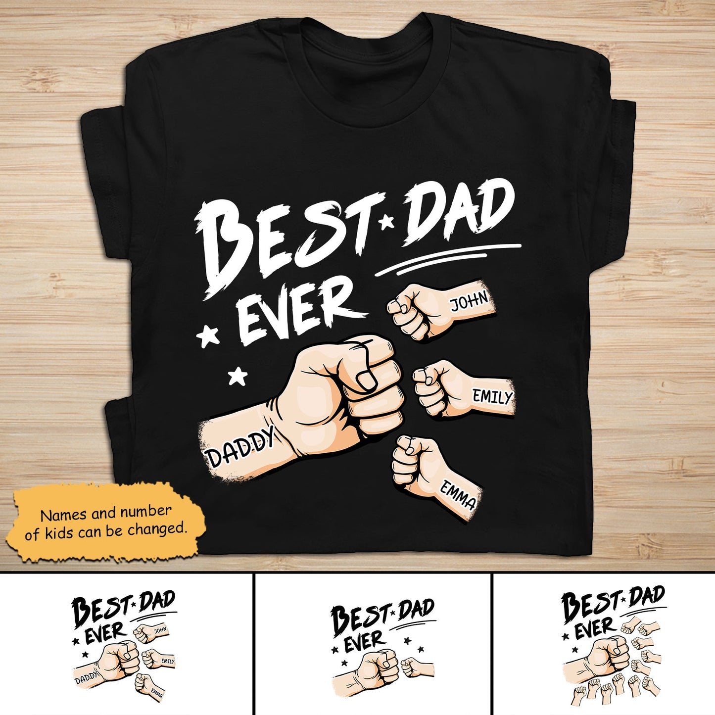 Father - The Best Dad Ever - Personalized Shirt