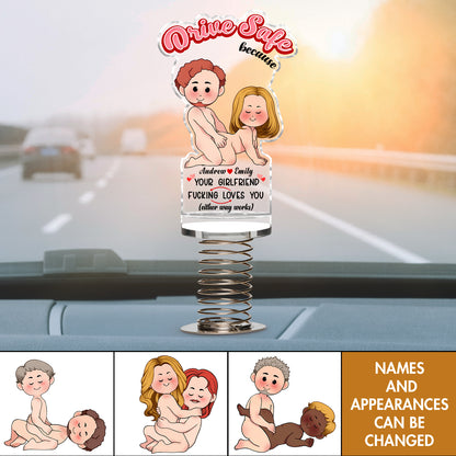 Couple - Drive Safe - Personalized Acrylic Shaking Standee