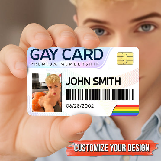 Pride - Gay Card Member Ship - Personalized Wallet Card