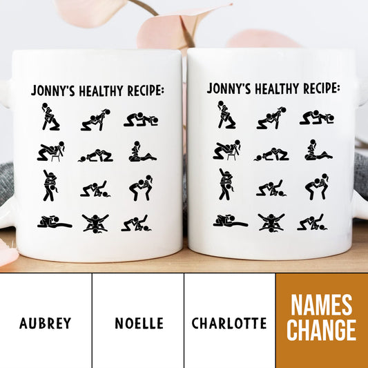 Couple - 's Healthy Recipe - Personalized Mug