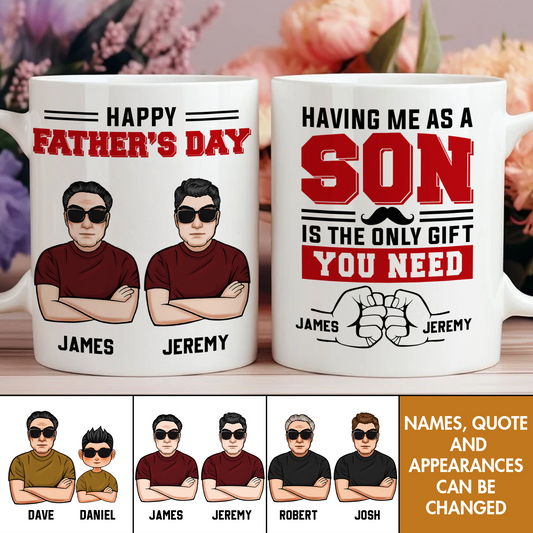 Father - Happy Father's Day - Personalized Mug