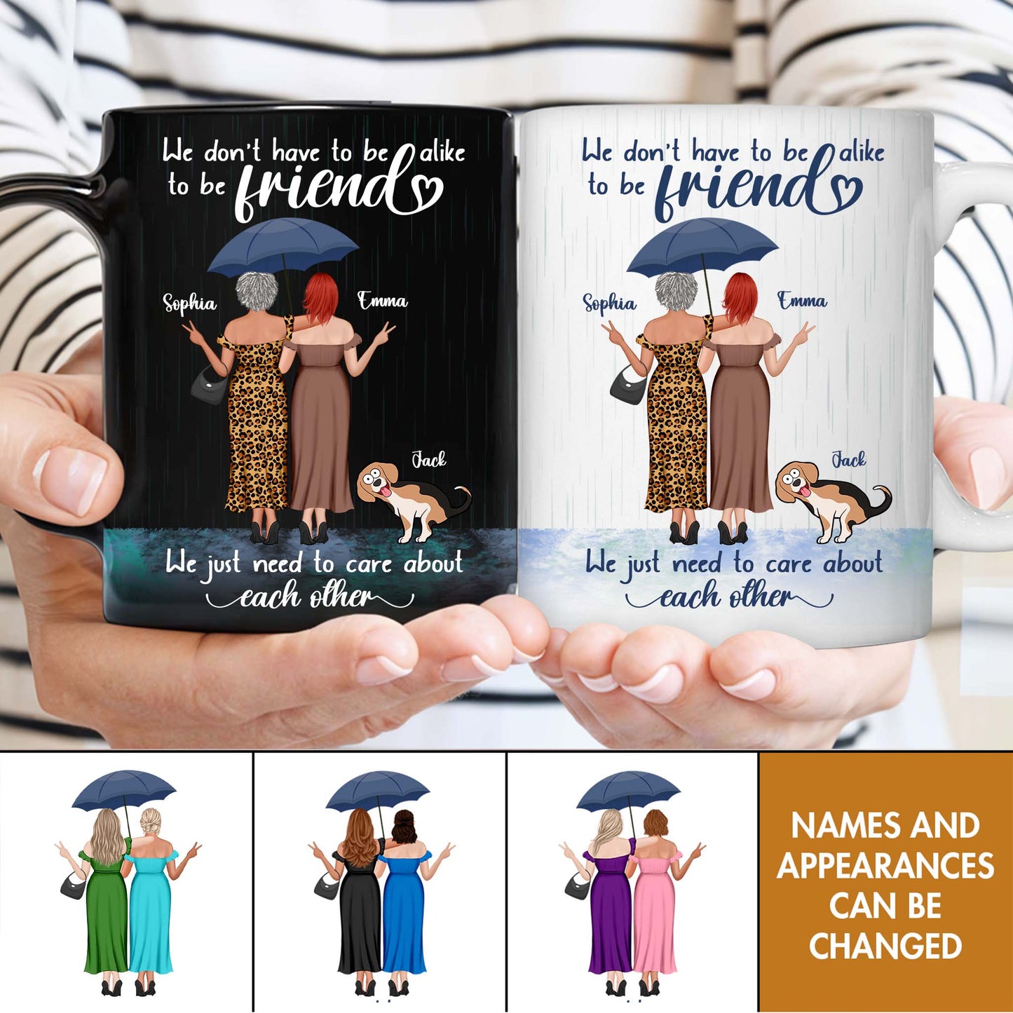 Besties - We Just Need To Care About Each Other - Personalized Mug