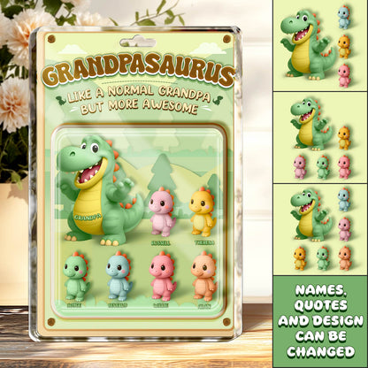 Family - Grandpasaurus/Papasaurus - Personalized Acrylic Plaque