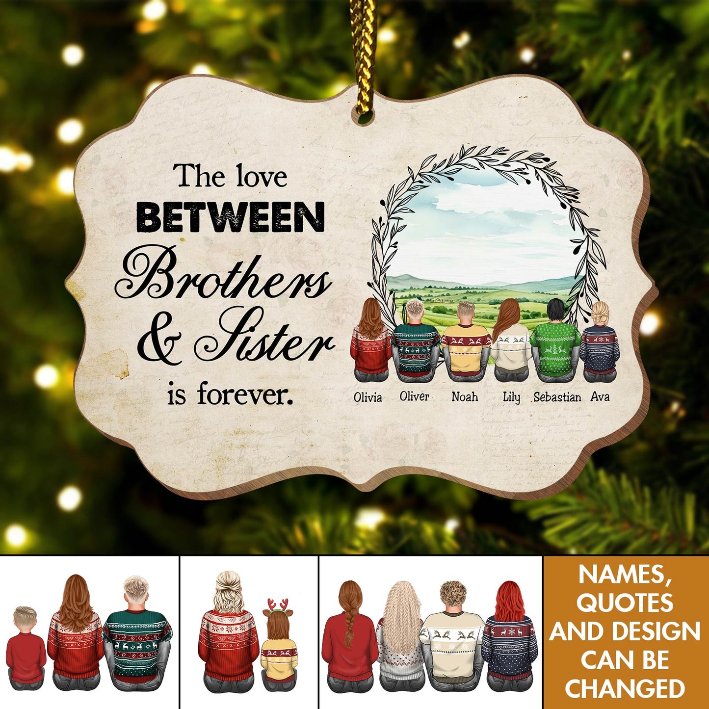 Family - The Greatest Gift Our Parents Gave Us Was Each Other - Personalized Ornament