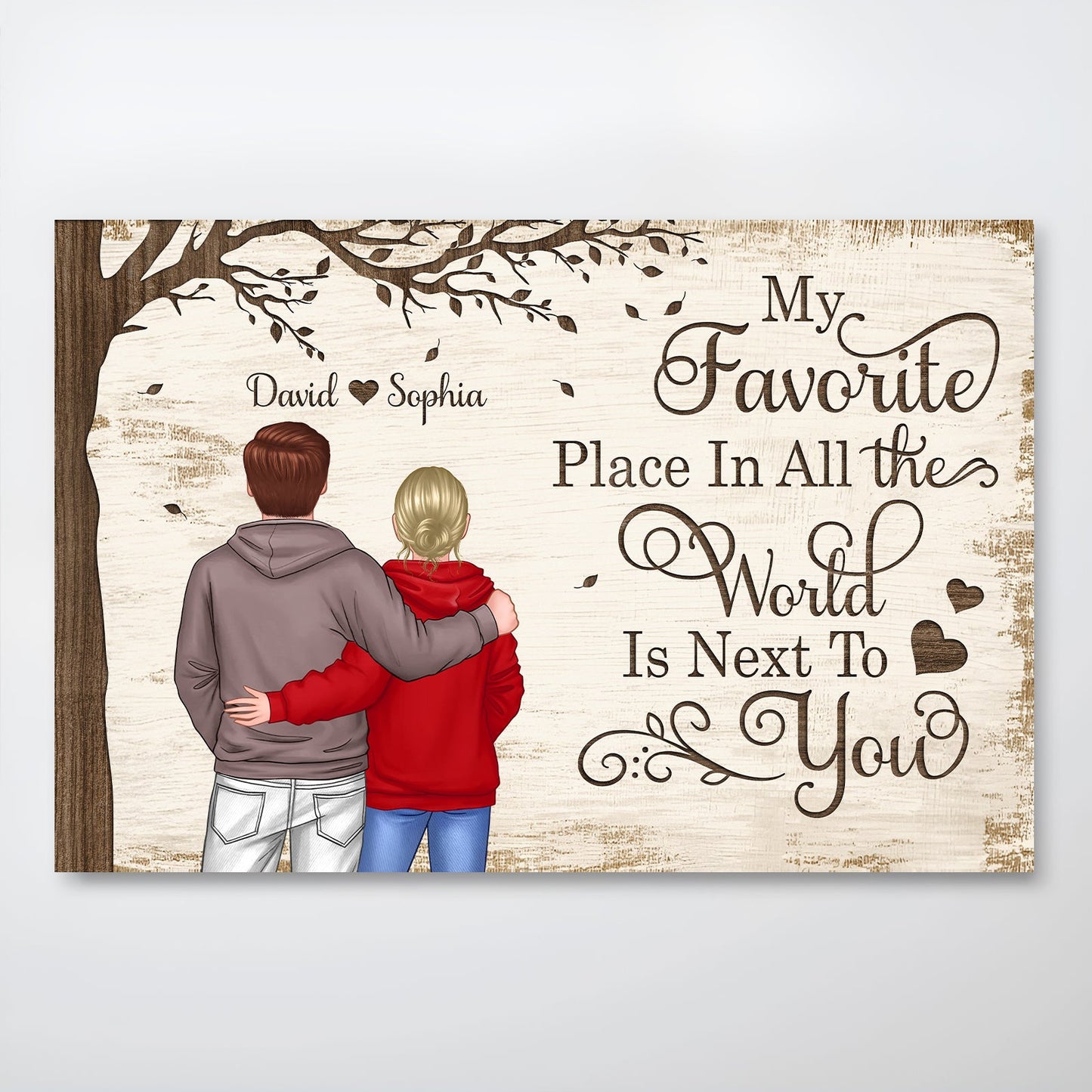 Couple - Favorite Place In The World - Personalized Poster