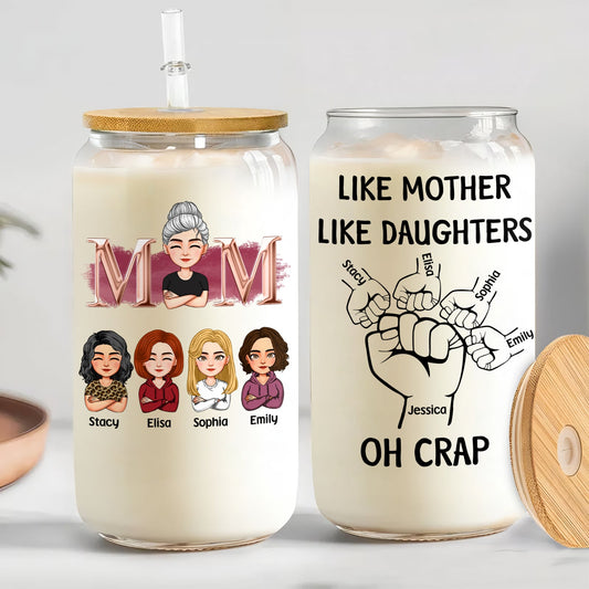 Mother's Day - Like Mother Like Daughter - Personalized Can Glass