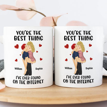 Couple - You're The Best Thing I've Ever Found On The Internet - Personalized Mug Ceramic