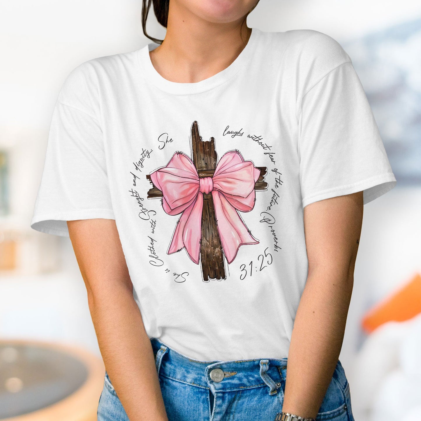 Strength Coquette Bow Light Pink - T-shirt & Hoodie