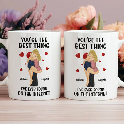 Couple - You're The Best Thing I've Ever Found On The Internet - Personalized Mug Ceramic