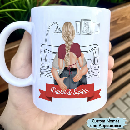 Couple - My Girlfriend Is Hotter Than My Coffee -  Personalized Custom Mug